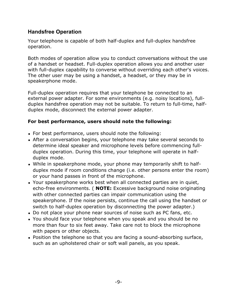 Handsfree operation | Mitel 4150 User Manual | Page 14 / 41