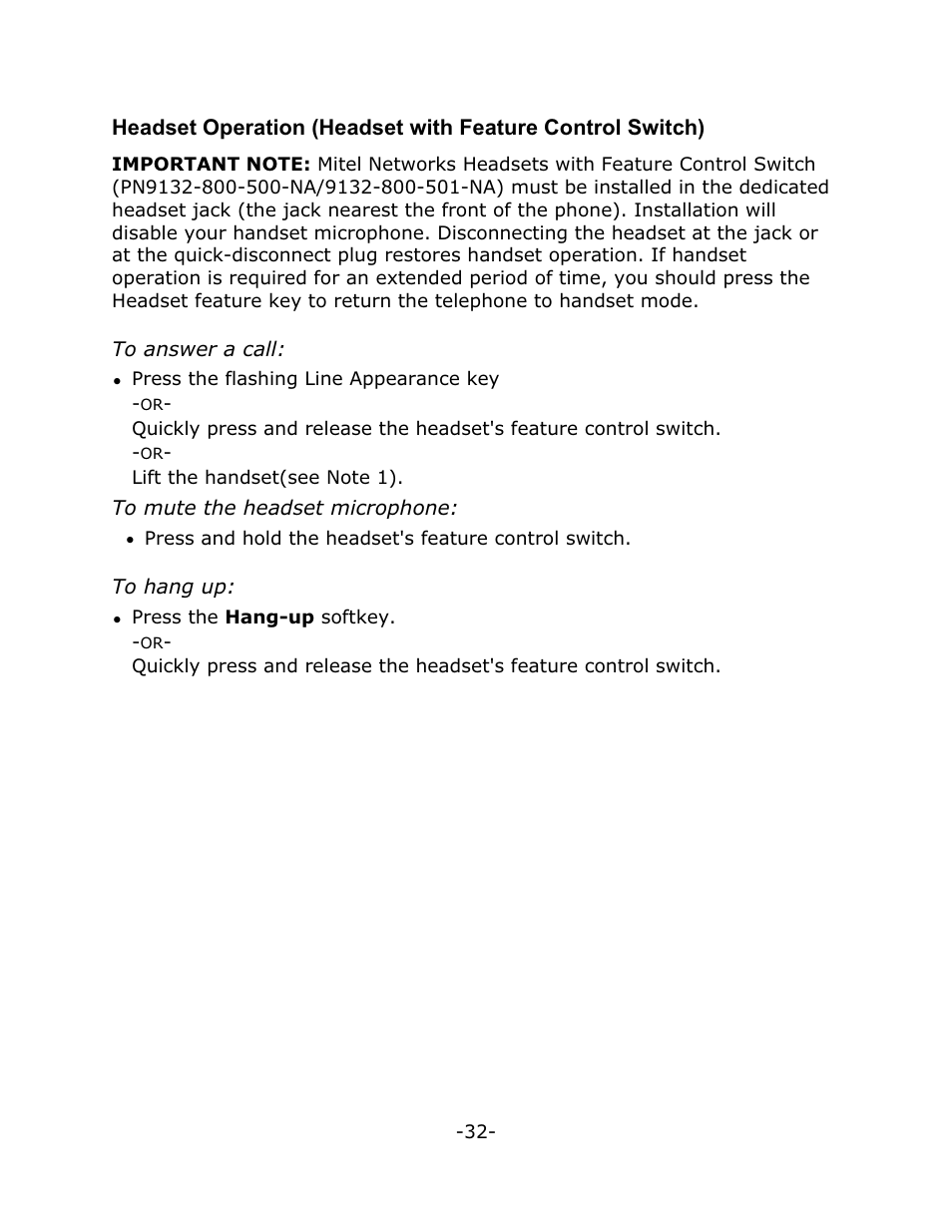 Mitel 4150 User Manual | Page 37 / 41