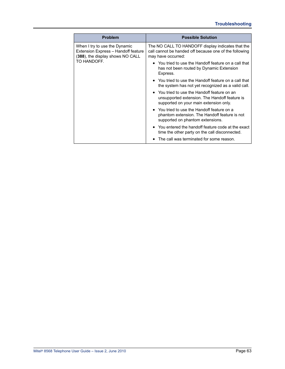 Mitel 8568 User Manual | Page 77 / 86