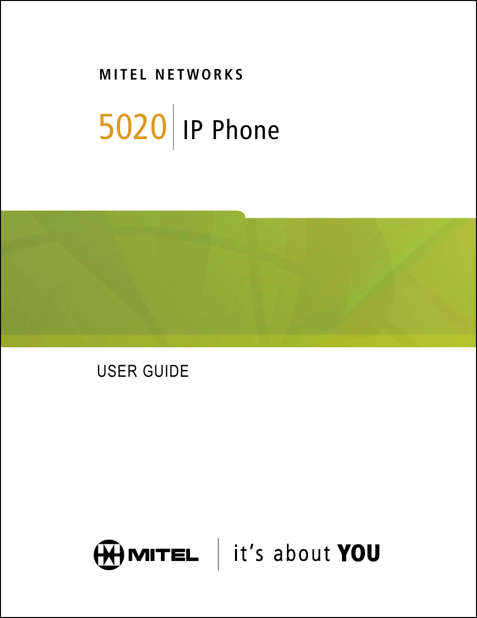 Mitel 5020 User Manual | 32 pages