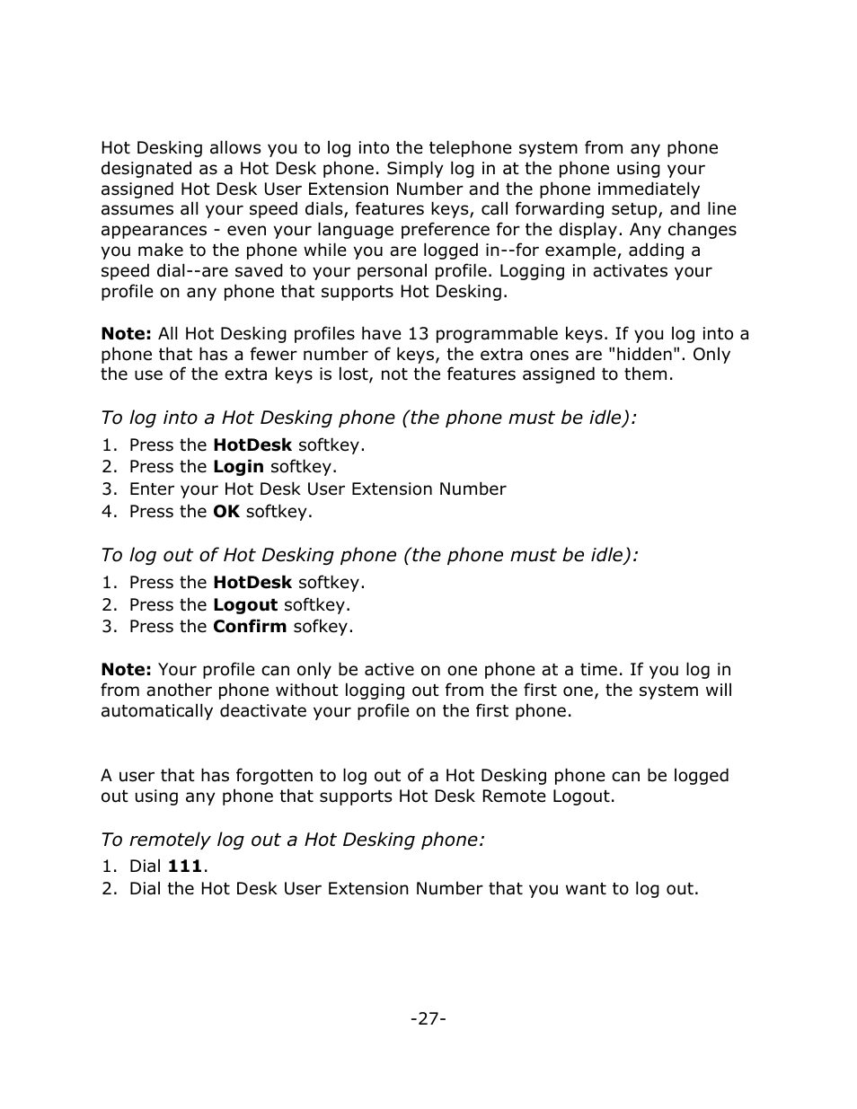 Mitel 5020 User Manual | Page 31 / 32