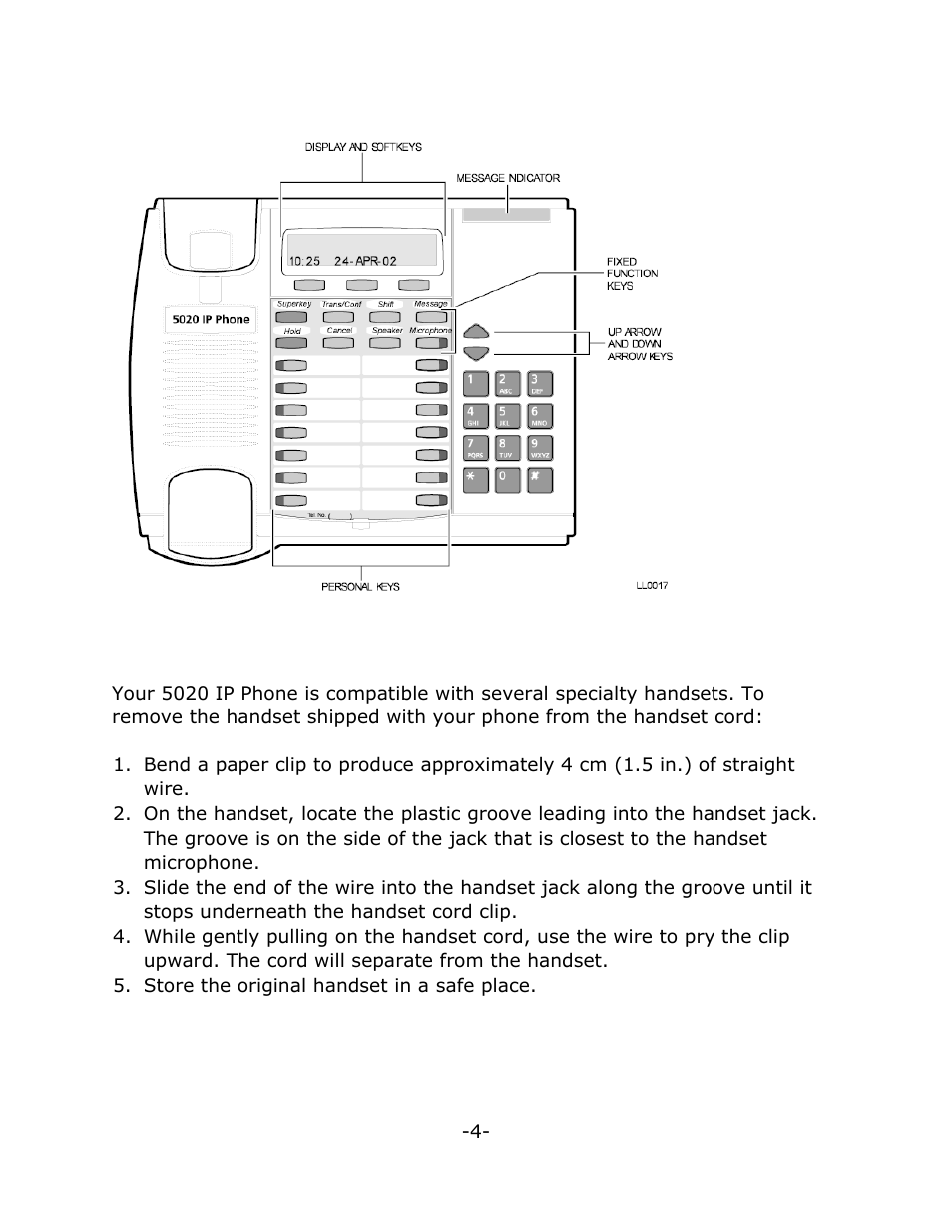 Mitel 5020 User Manual | Page 8 / 32