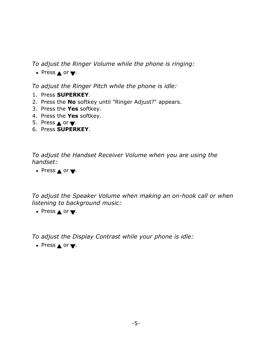 Customizing your phone | Mitel 5020 User Manual | Page 9 / 32