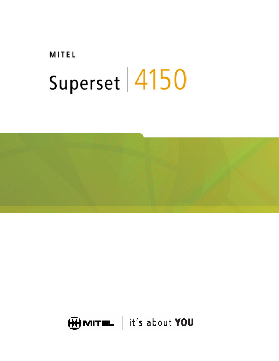 Mitel Superset 4150 User Manual | 34 pages