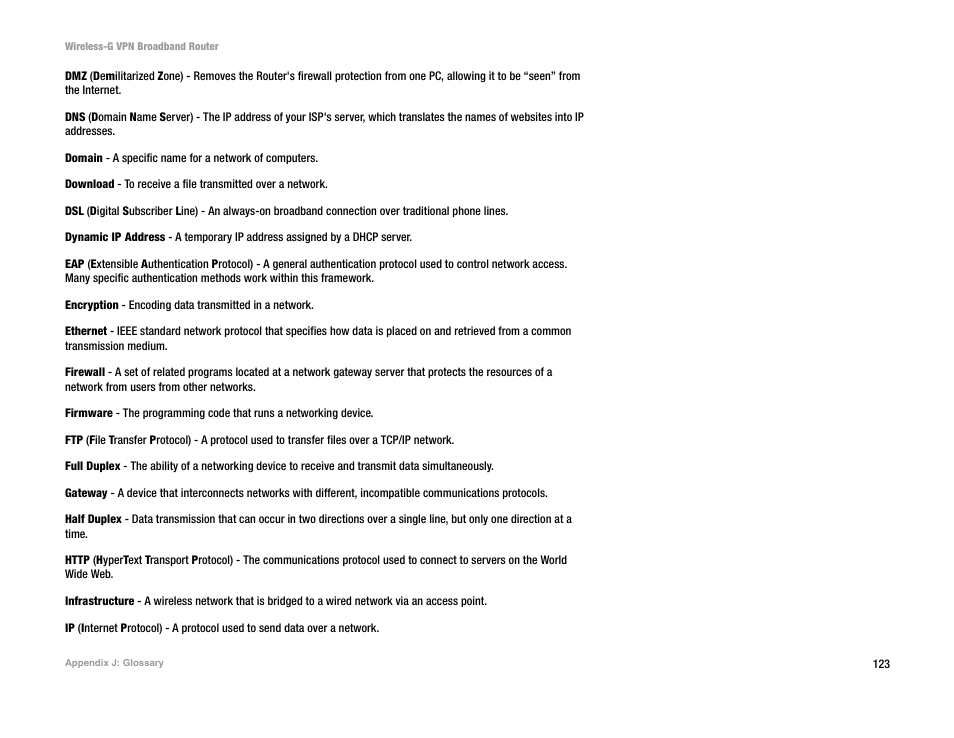Mitel WRV54G User Manual | Page 133 / 145