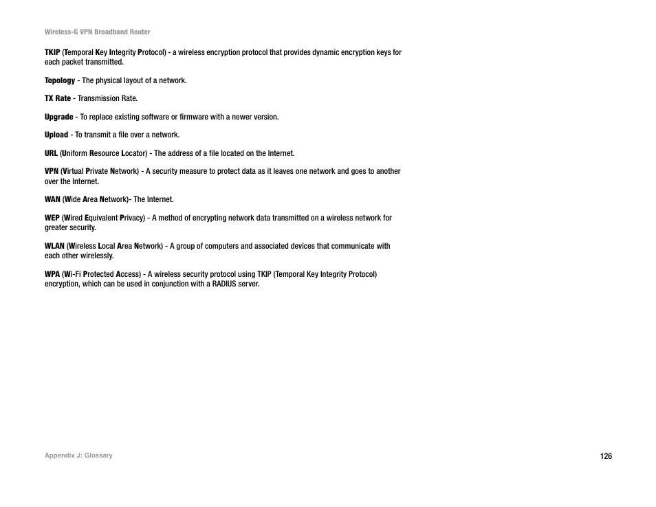 Mitel WRV54G User Manual | Page 136 / 145