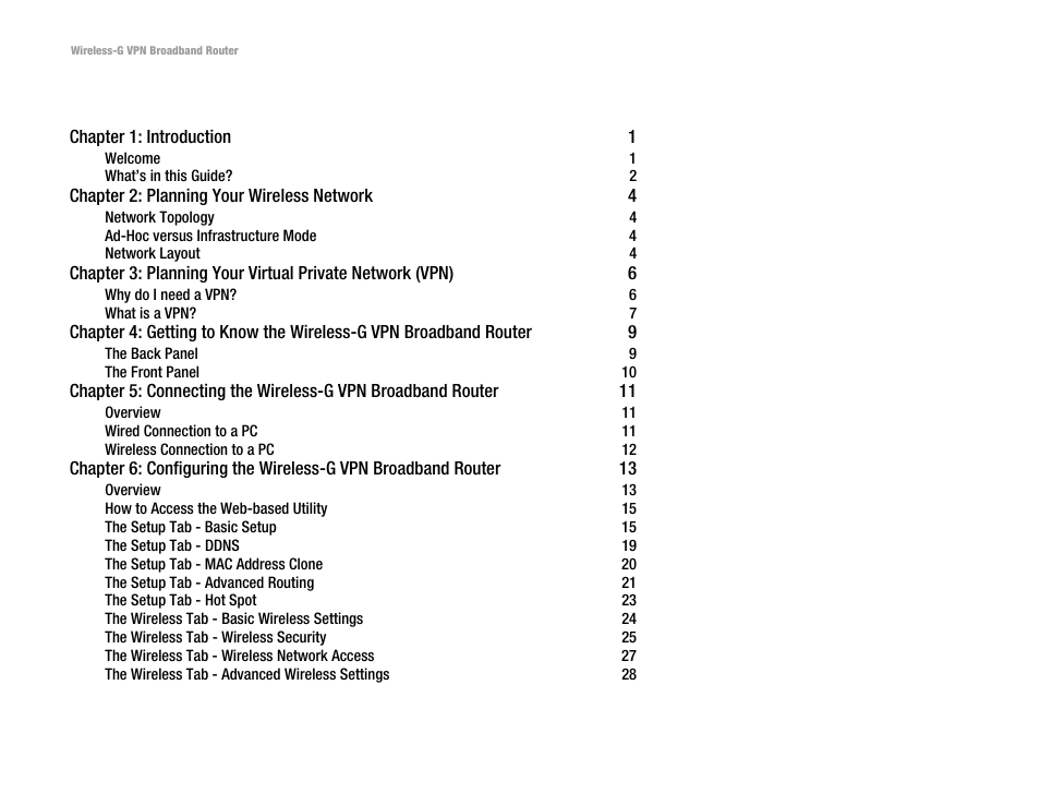 Mitel WRV54G User Manual | Page 3 / 145