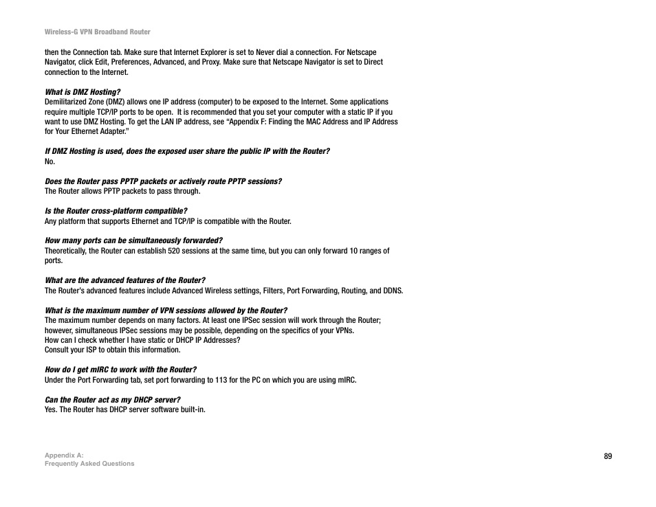 Mitel WRV54G User Manual | Page 99 / 145