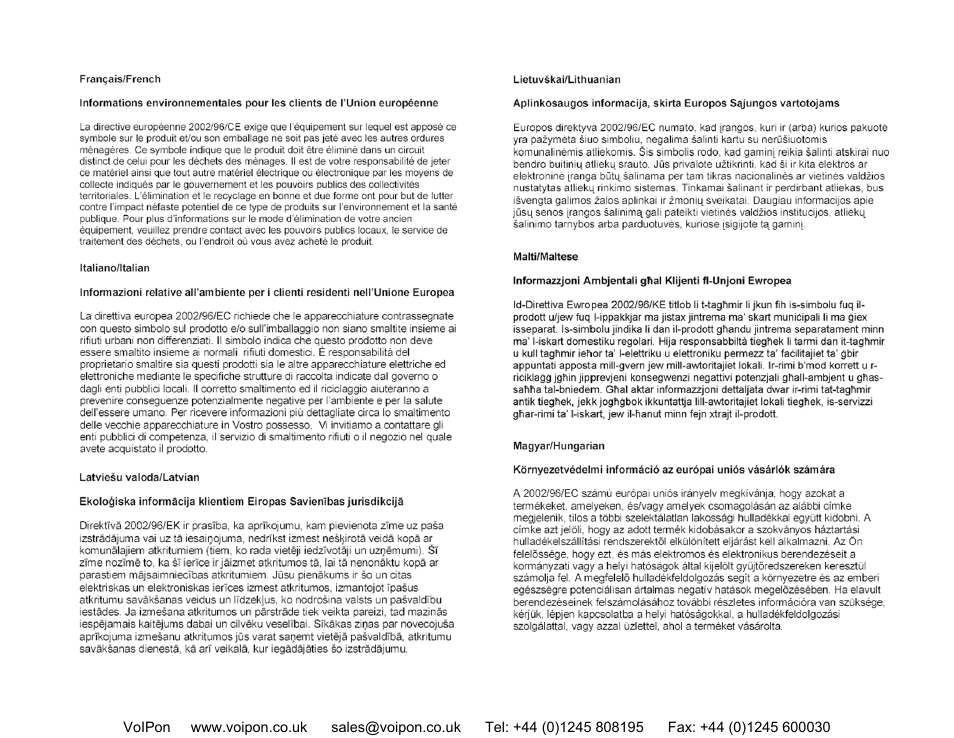 Mitel PAP2T User Manual | Page 33 / 36