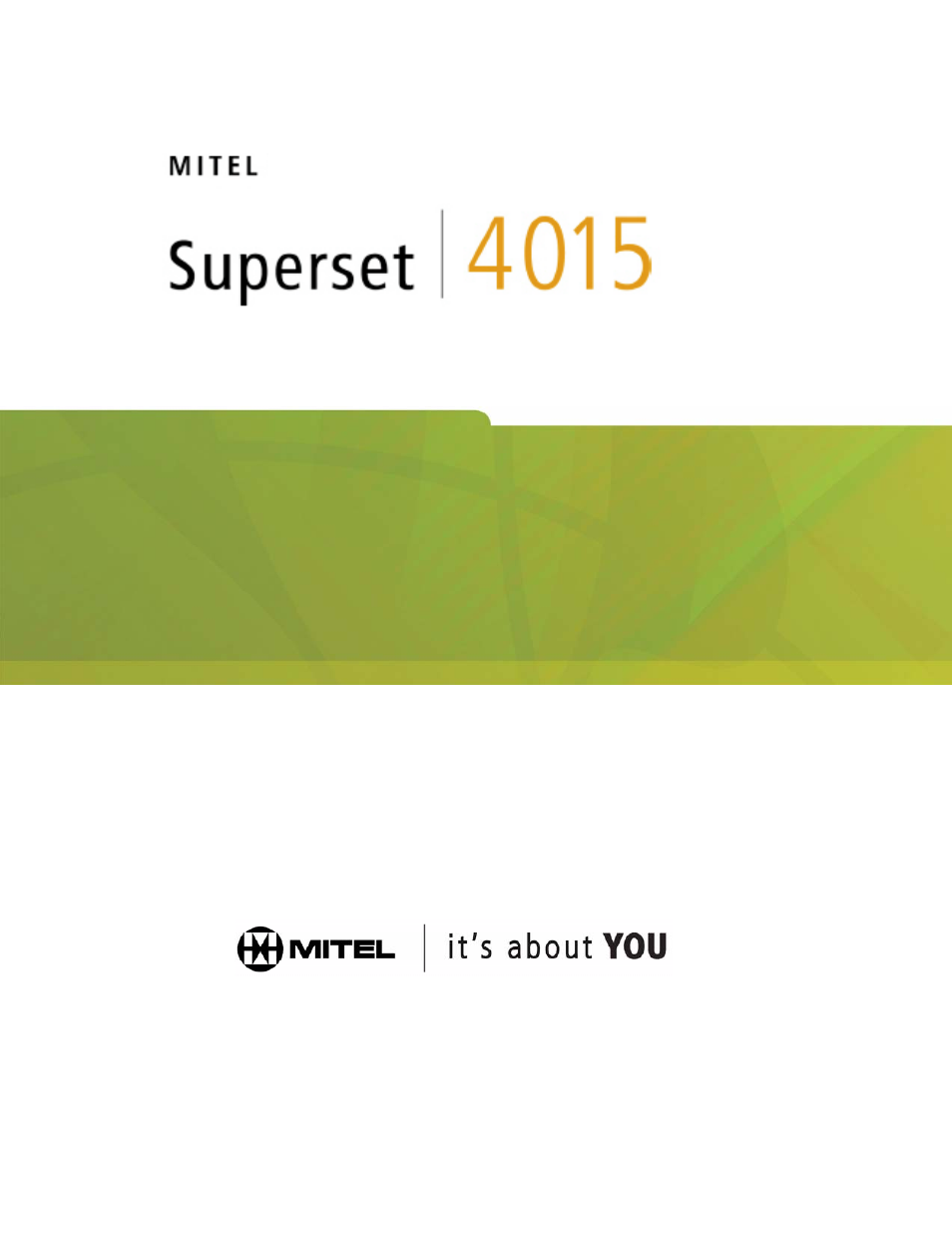 Mitel 4015 User Manual | 26 pages