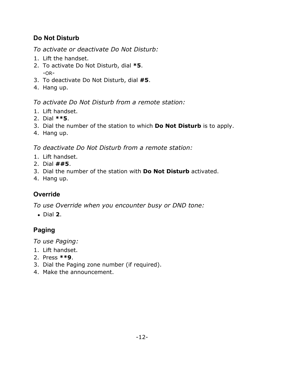 Mitel T7100 User Manual | Page 16 / 20