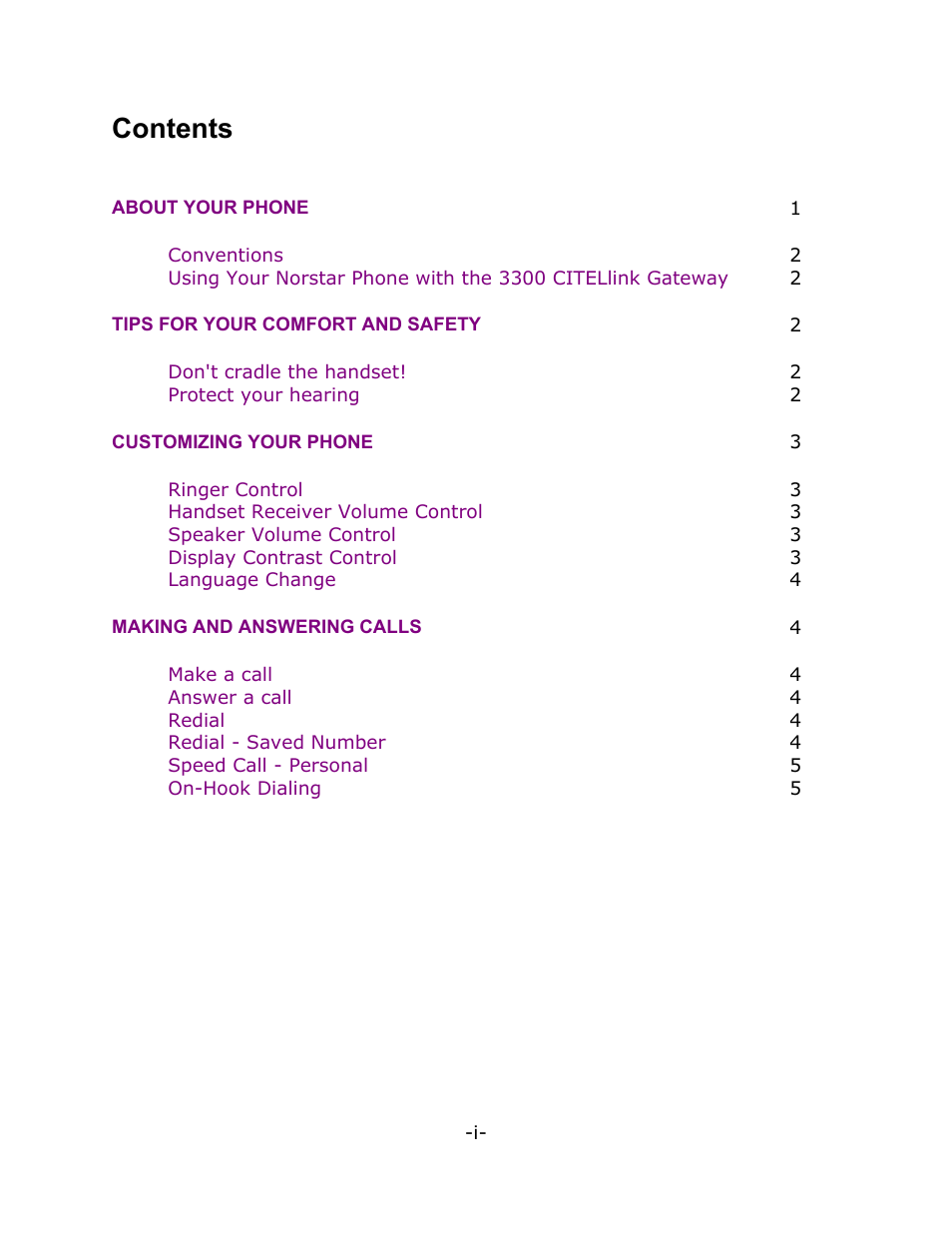 Mitel T7100 User Manual | Page 3 / 20