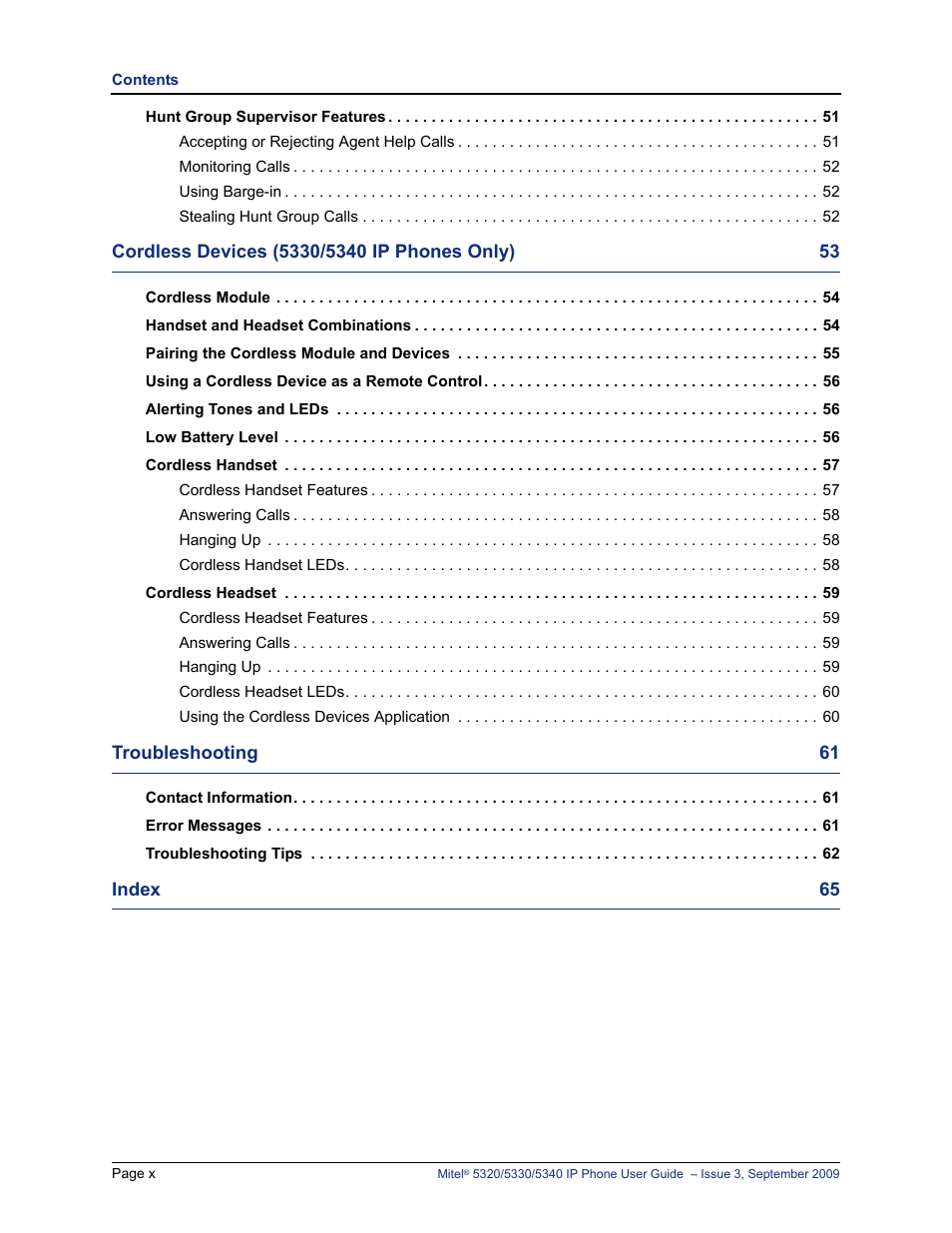 Mitel 5320 User Manual | Page 14 / 84