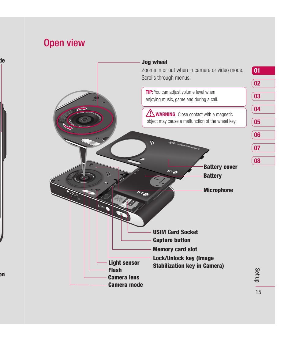 Open view | Mitel KU990 User Manual | Page 15 / 104