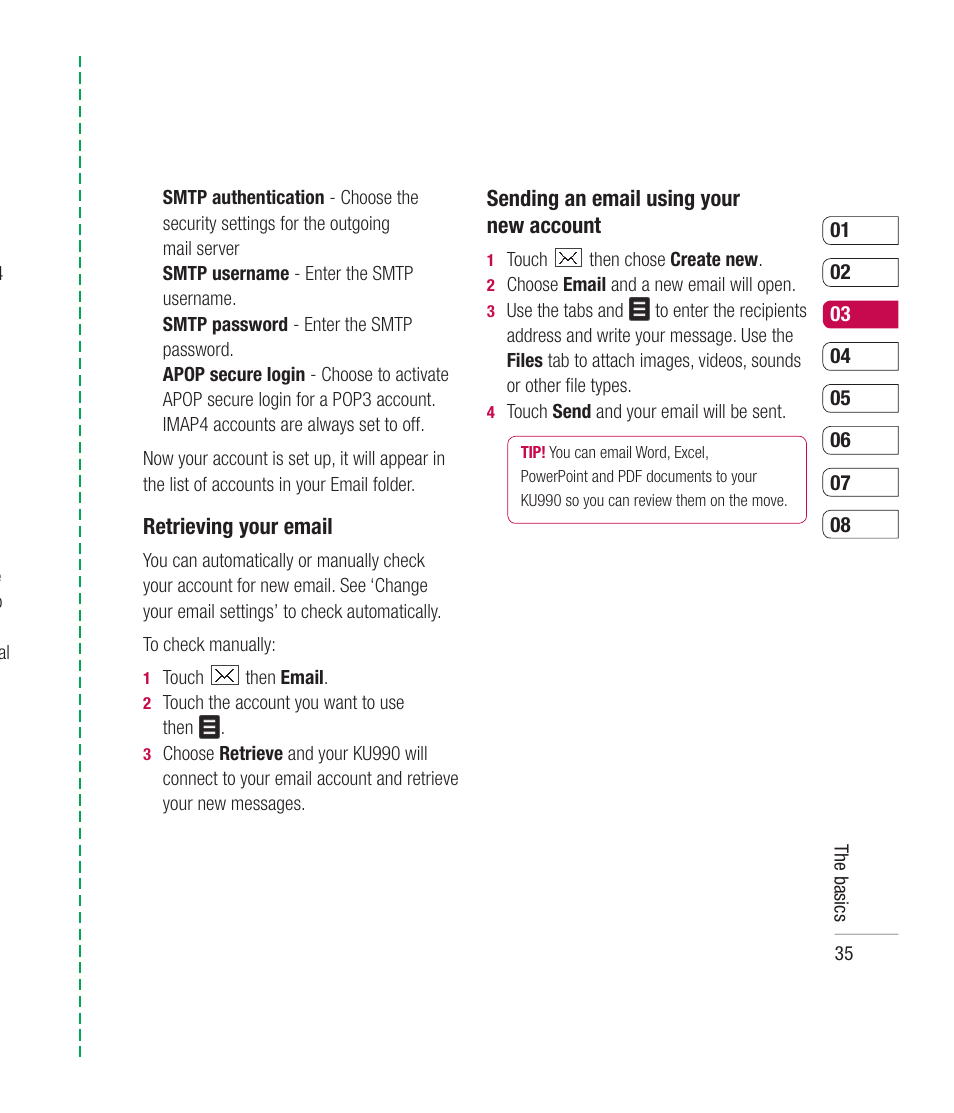 Mitel KU990 User Manual | Page 35 / 104