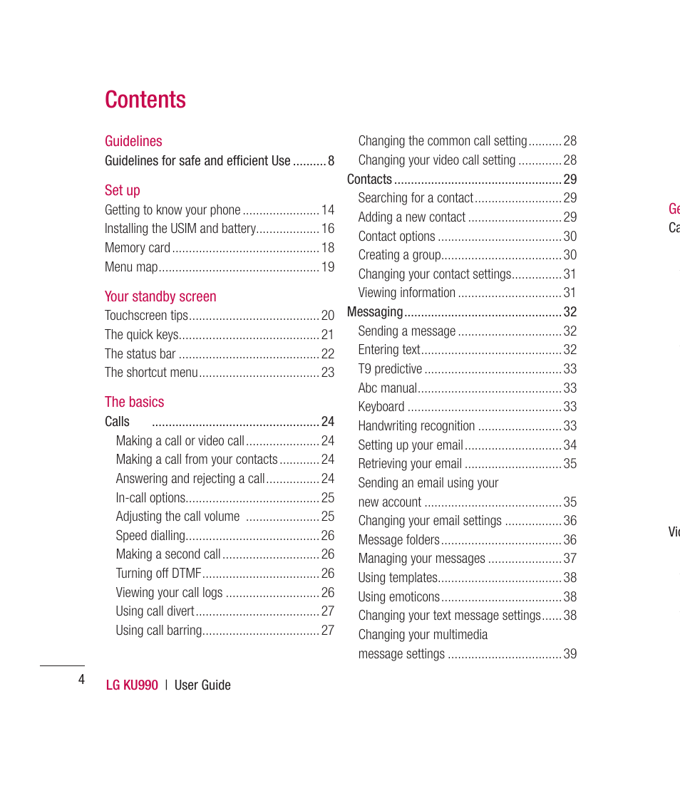 Mitel KU990 User Manual | Page 4 / 104