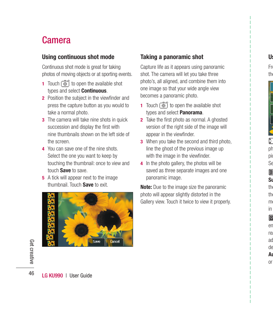 Camera | Mitel KU990 User Manual | Page 46 / 104