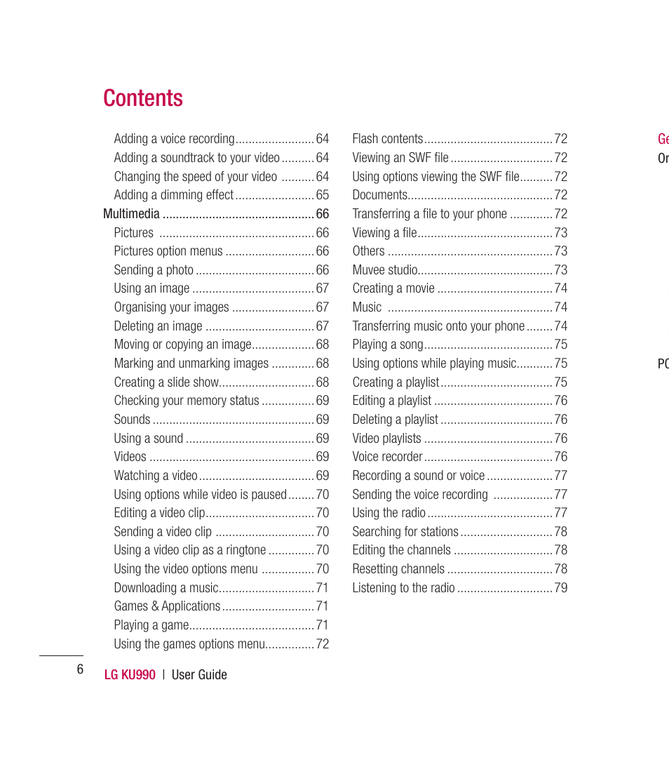 Mitel KU990 User Manual | Page 6 / 104