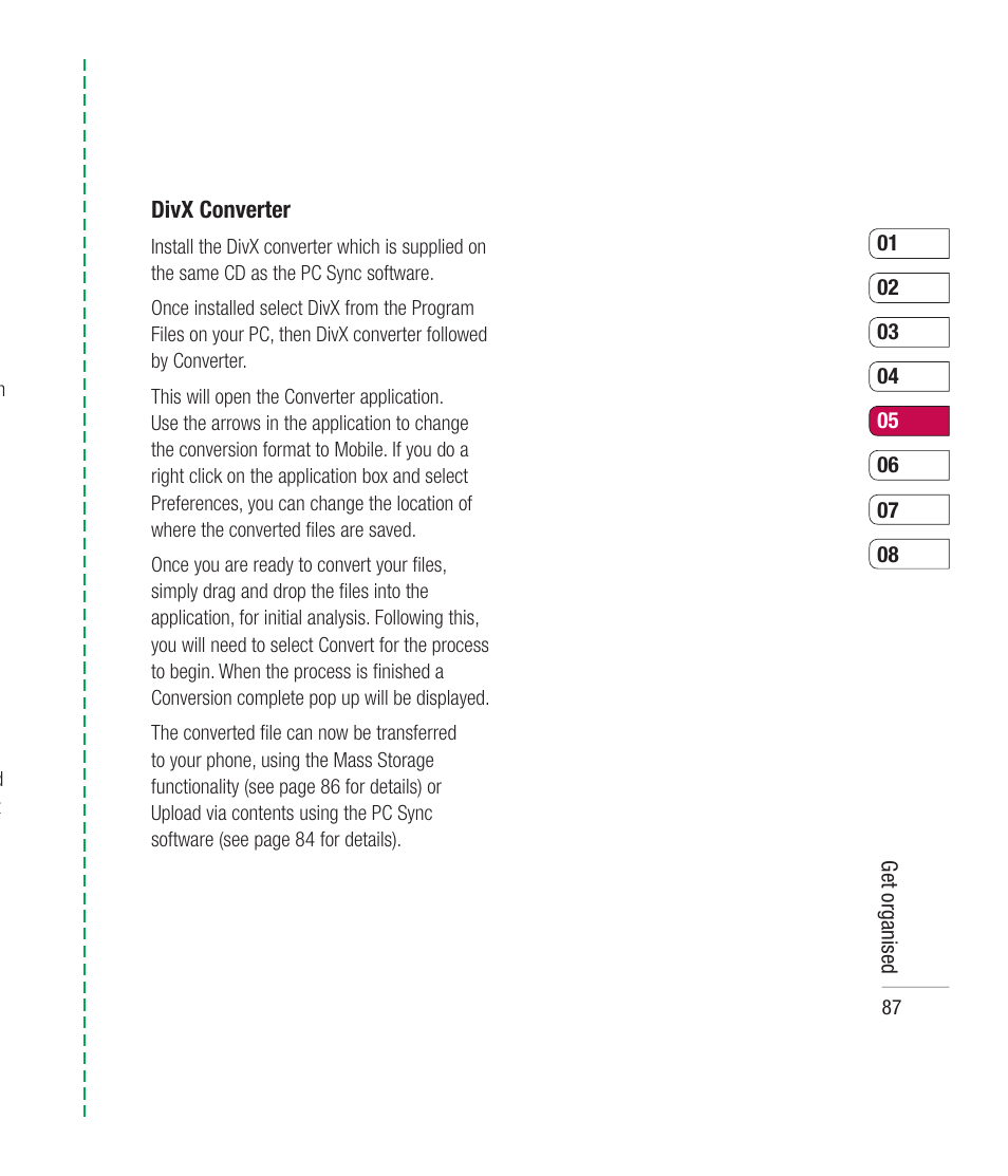 Mitel KU990 User Manual | Page 87 / 104