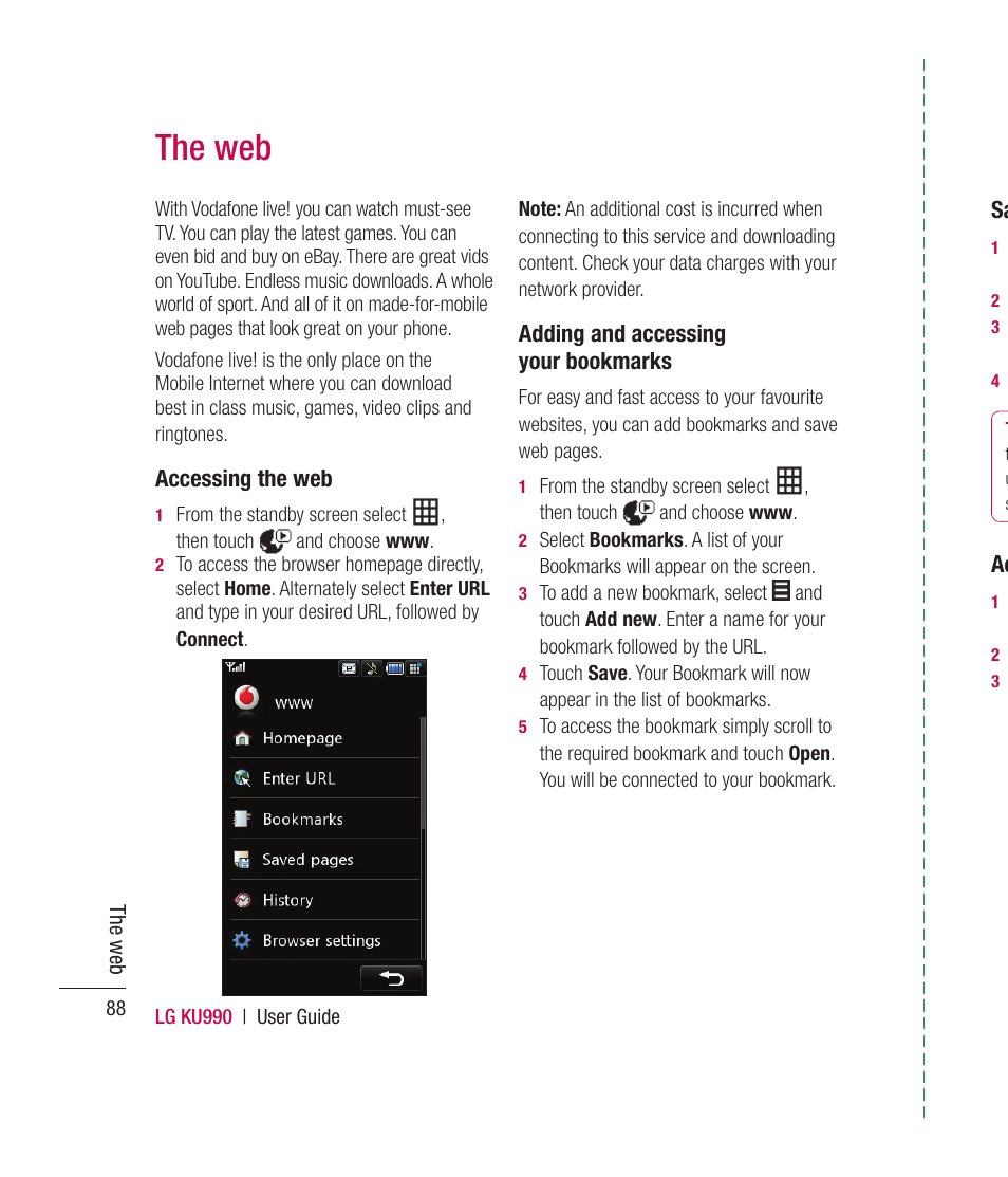 The web | Mitel KU990 User Manual | Page 88 / 104