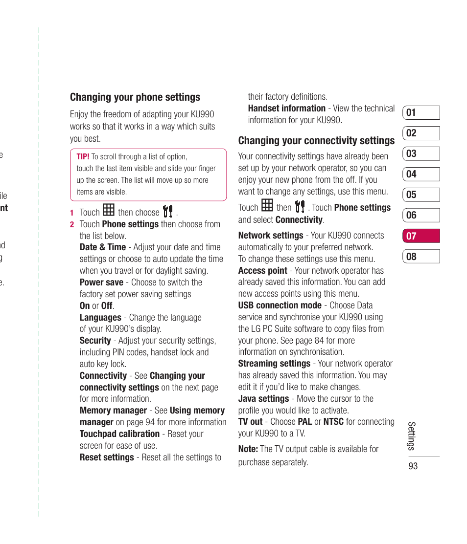 Mitel KU990 User Manual | Page 93 / 104