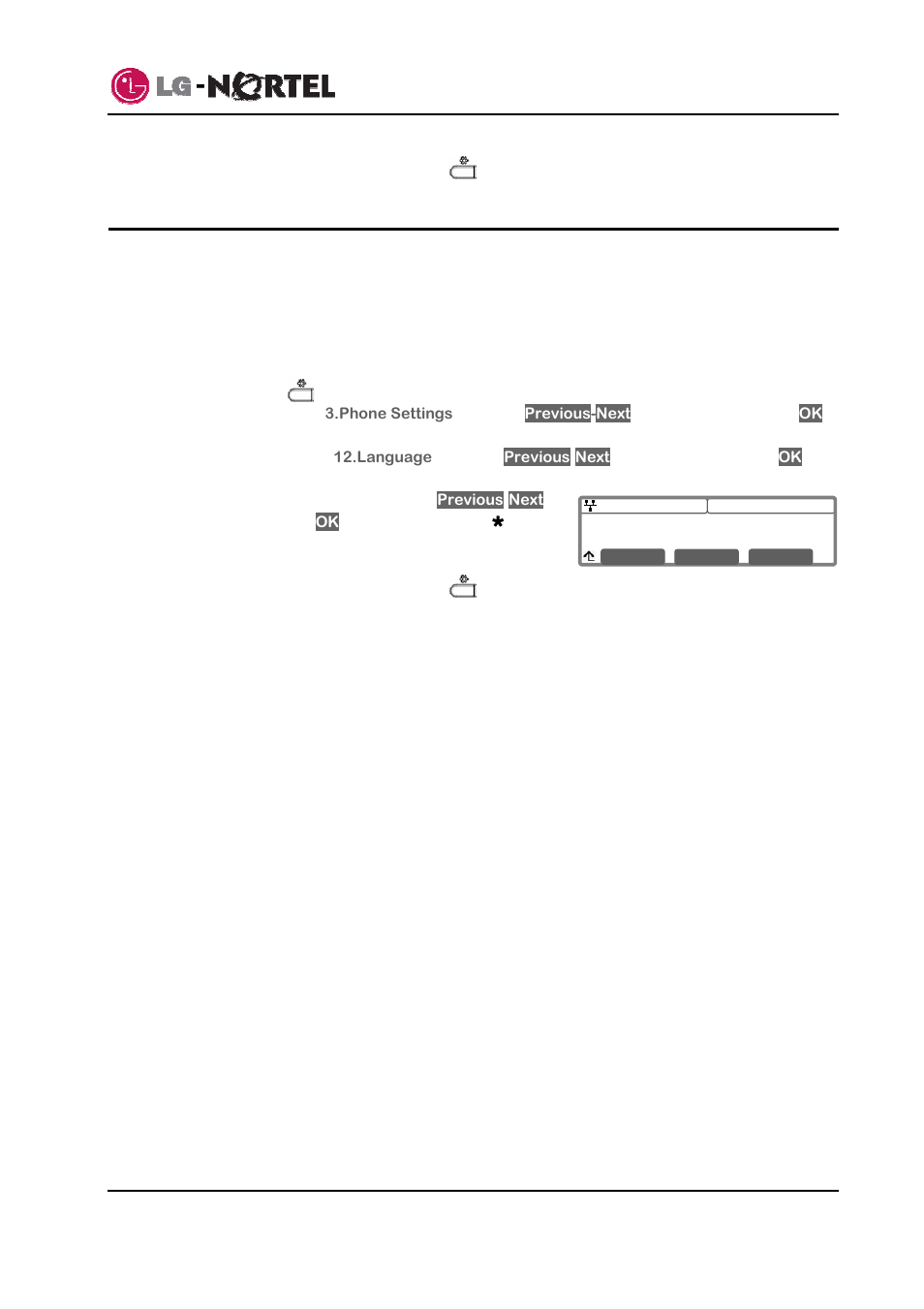 Language setting, Ip8830 broadworks ip phone user guide | Mitel IP8830 User Manual | Page 28 / 32