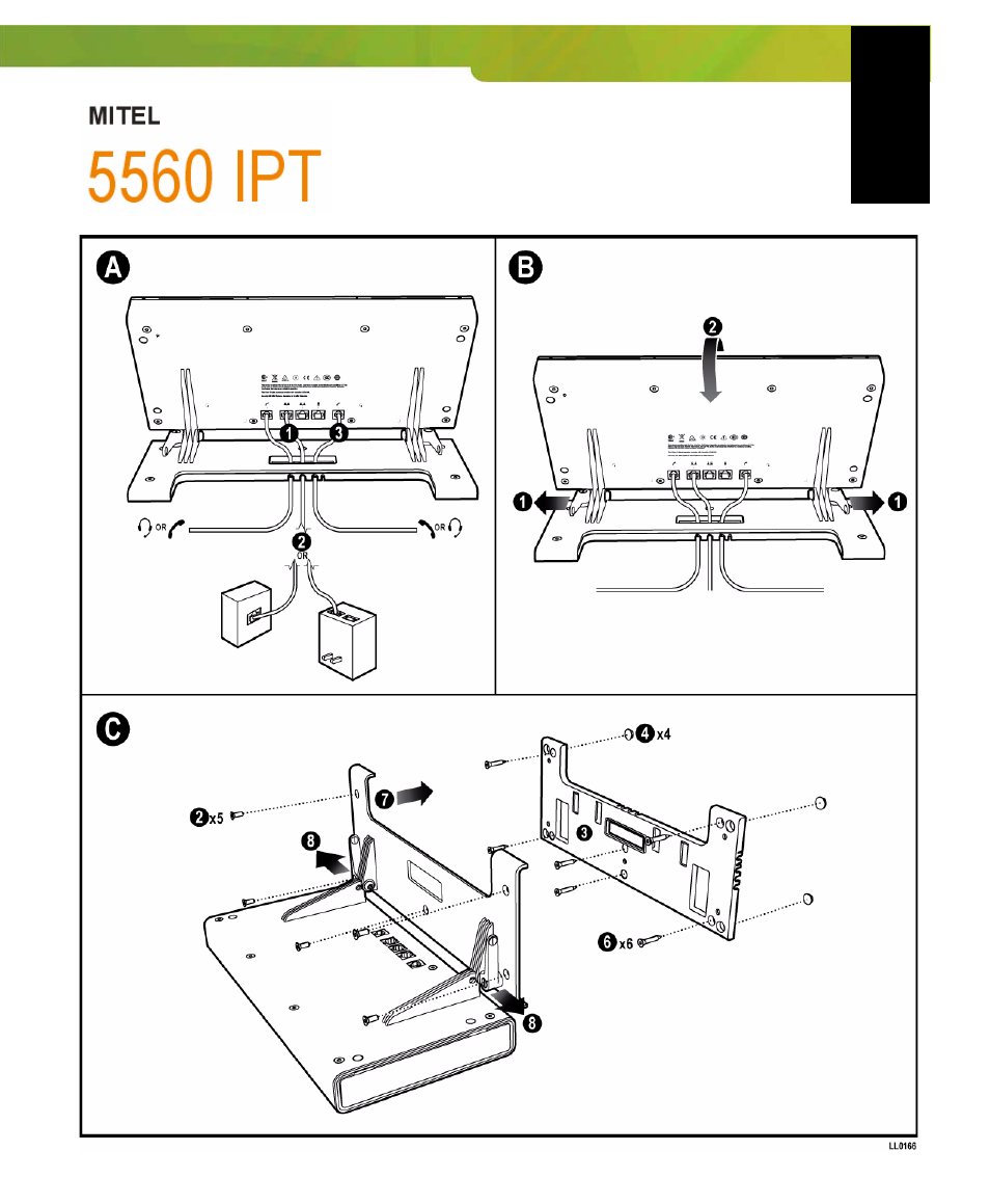 Mitel 5560 IPT none User Manual | 8 pages