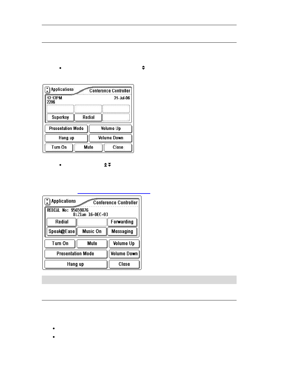 Using the applications shutter, Using the superkey softkey to program, Using the keypad | Mitel 5235 IP Phone User Manual | Page 14 / 42