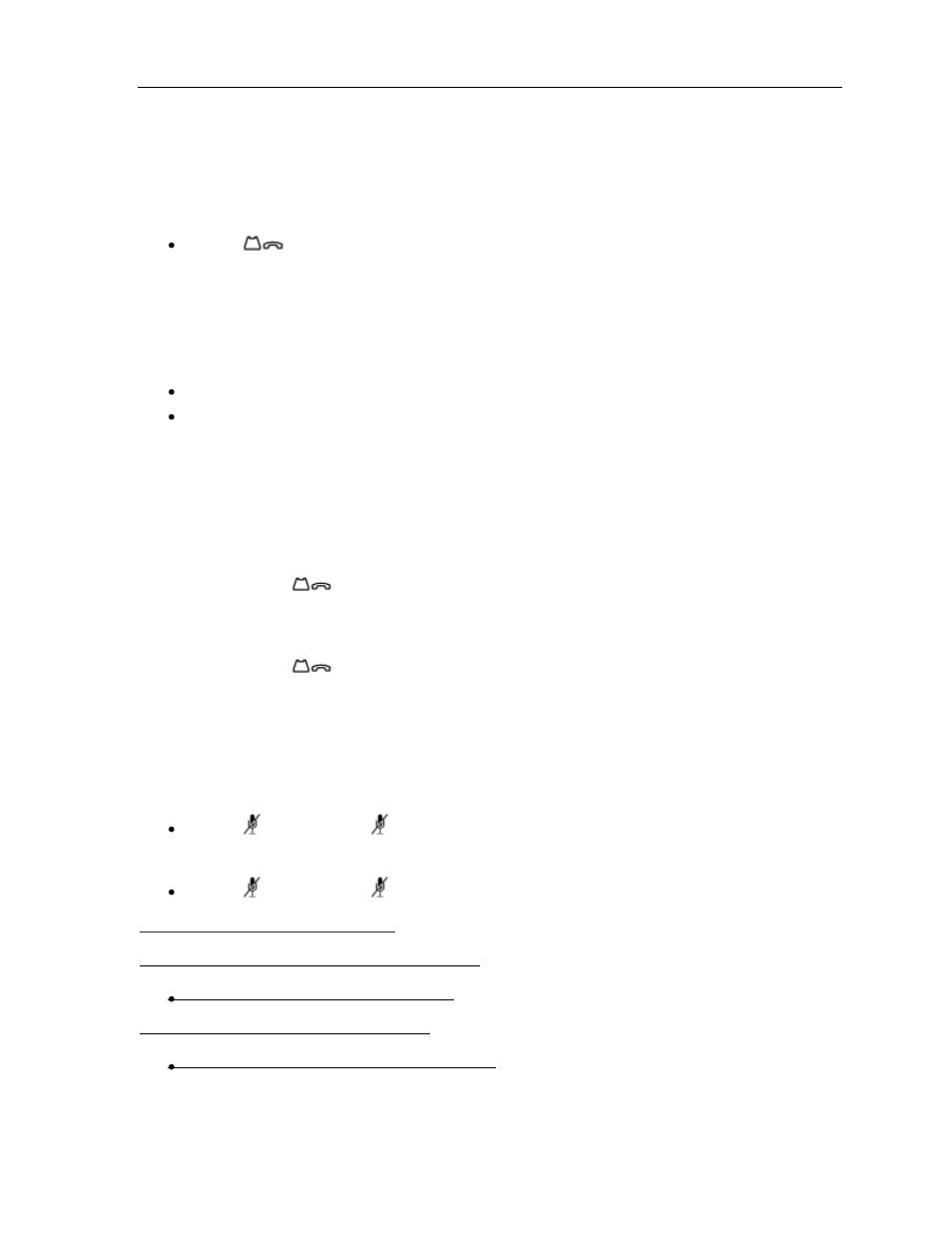 15bdon't cradle the handset, 34bhold, 36bmute | 37bhandset mute (does not work?), Call handling, Hold, Mute, Handset mute | Mitel SX-200 User Manual | Page 19 / 52