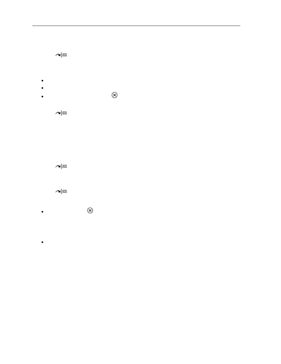 38btransfer, 39bconference, 40bconference split (5324 ip phone only) | 41badd held (5324 ip phone only), Transfer, Conference, Conference split (5324 ip phone only), Add held (5324 ip phone only) | Mitel SX-200 User Manual | Page 20 / 52