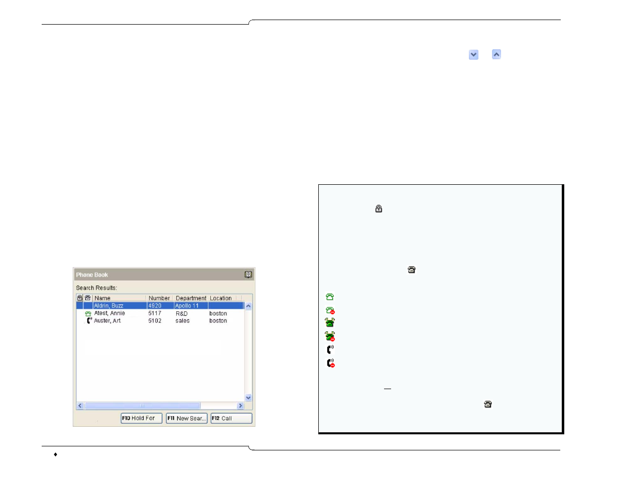 Phone book | Mitel 5550 IP Console User Manual | Page 52 / 84