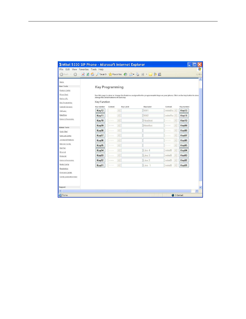 Mitel SIP USER AND ADMINISTRATOR GUIDE 5320 User Manual | Page 41 / 58