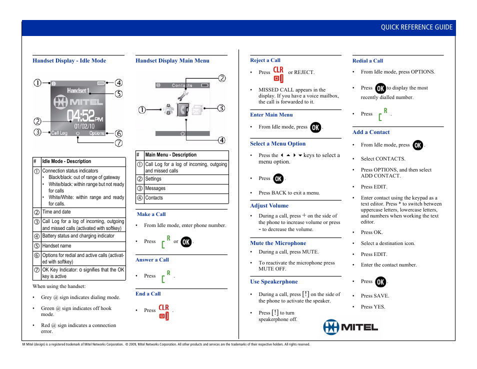 Mitel 5610 User Manual | Page 2 / 6