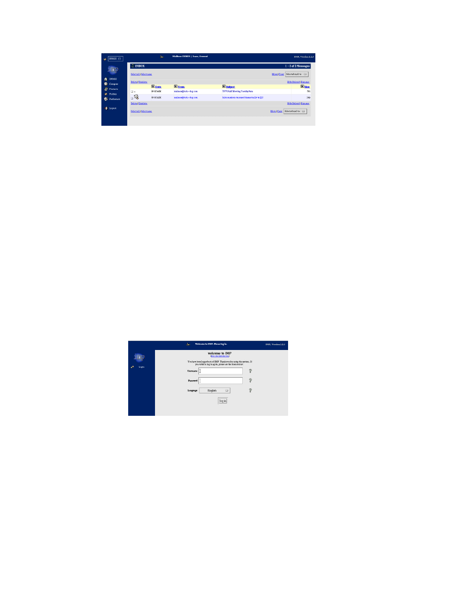 Logging out of webmail | Mitel SME Server V5 with ServiceLink User Manual | Page 115 / 133