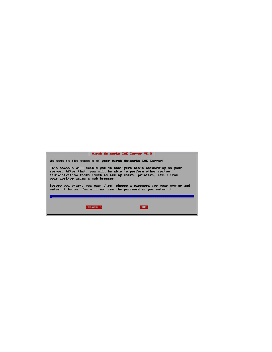 Setting your administrator password | Mitel SME Server V5 with ServiceLink User Manual | Page 35 / 133