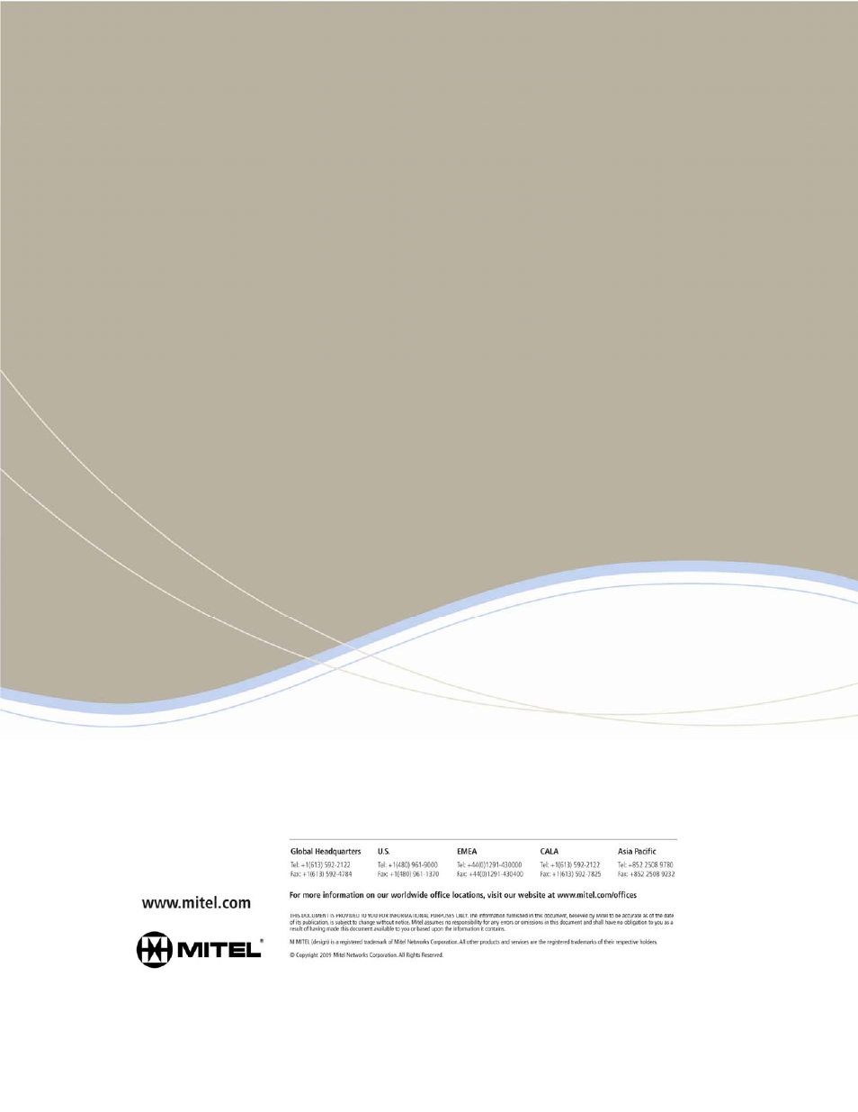 Mitel 5330 IP Phone User Manual | Page 57 / 57