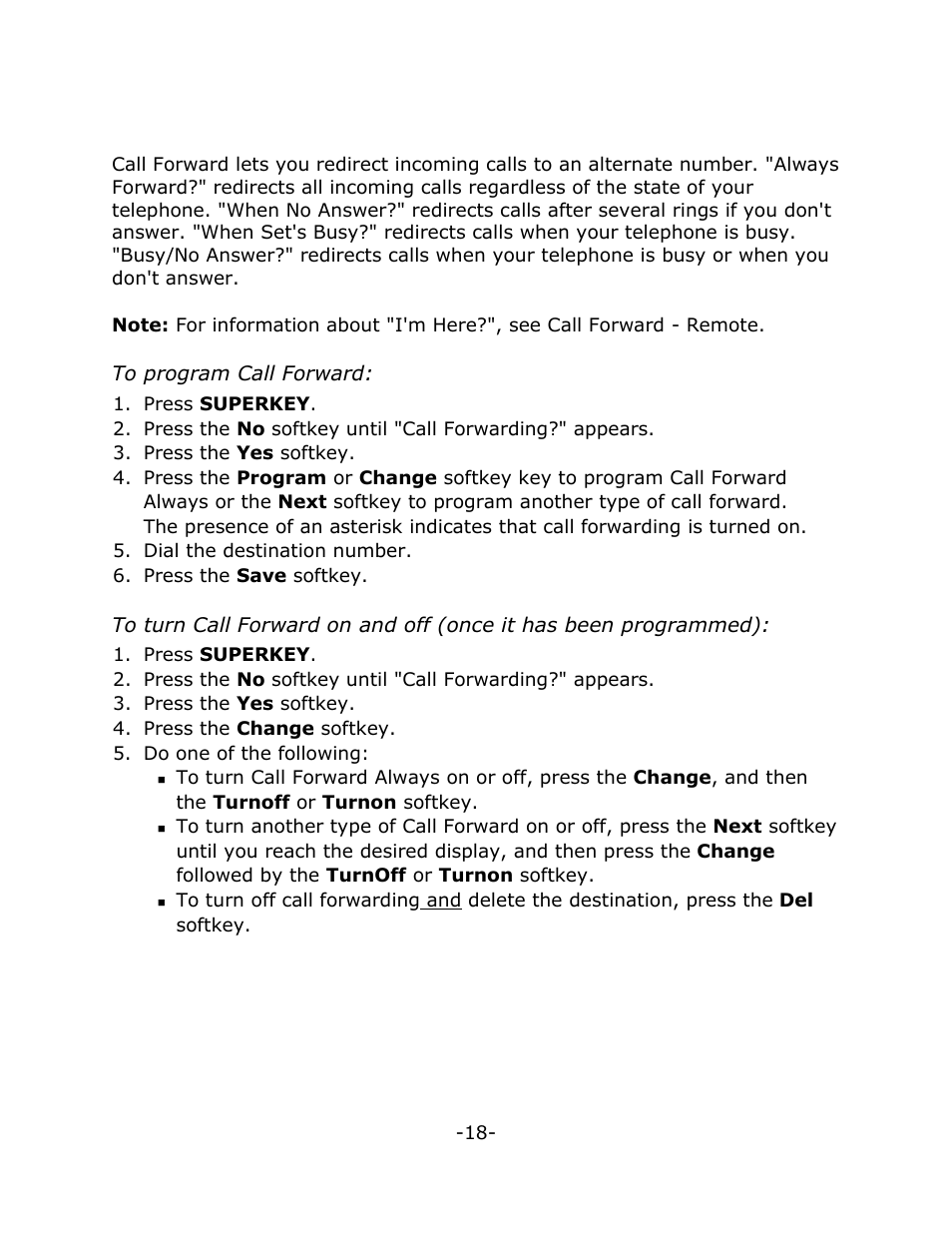 Mitel 4125 SX-200 User Manual | Page 23 / 44