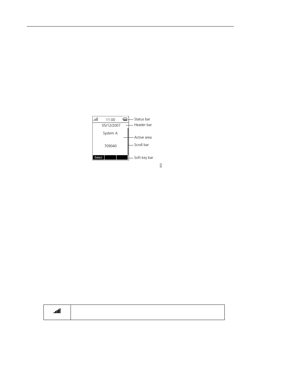 Icons and text in the display | Mitel 5603 User Manual | Page 12 / 60