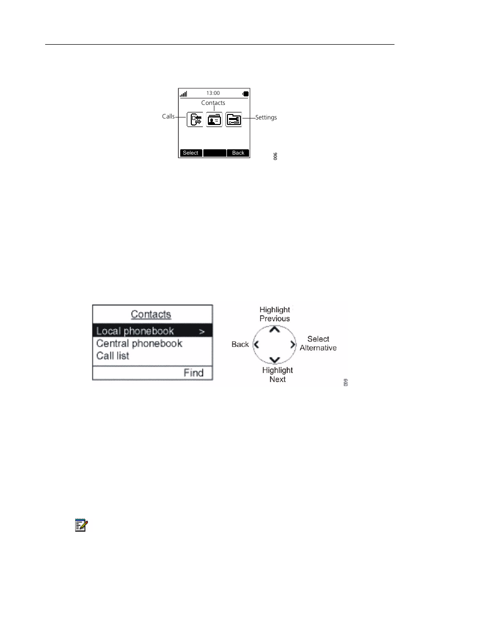 Navigate the menu, Enter/exit the menu mode, Menu tree | Mitel 5603 User Manual | Page 32 / 60