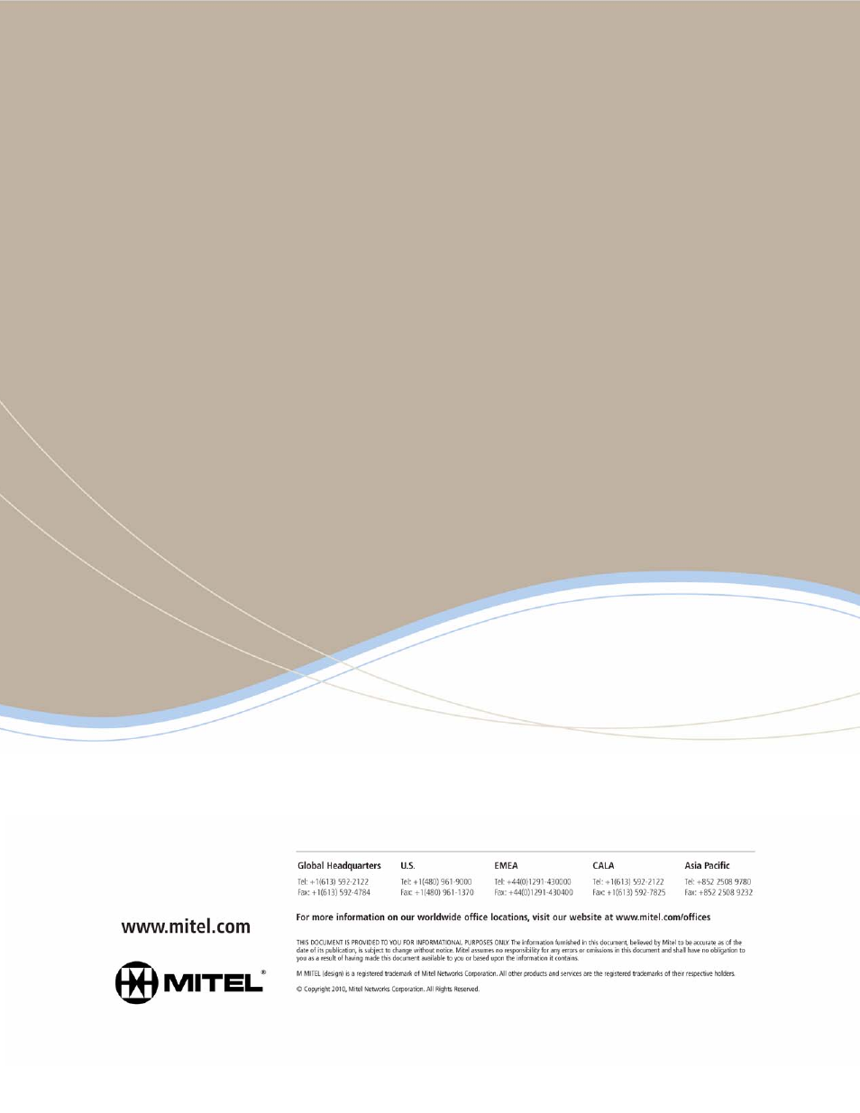 Mitel 5603 User Manual | Page 60 / 60