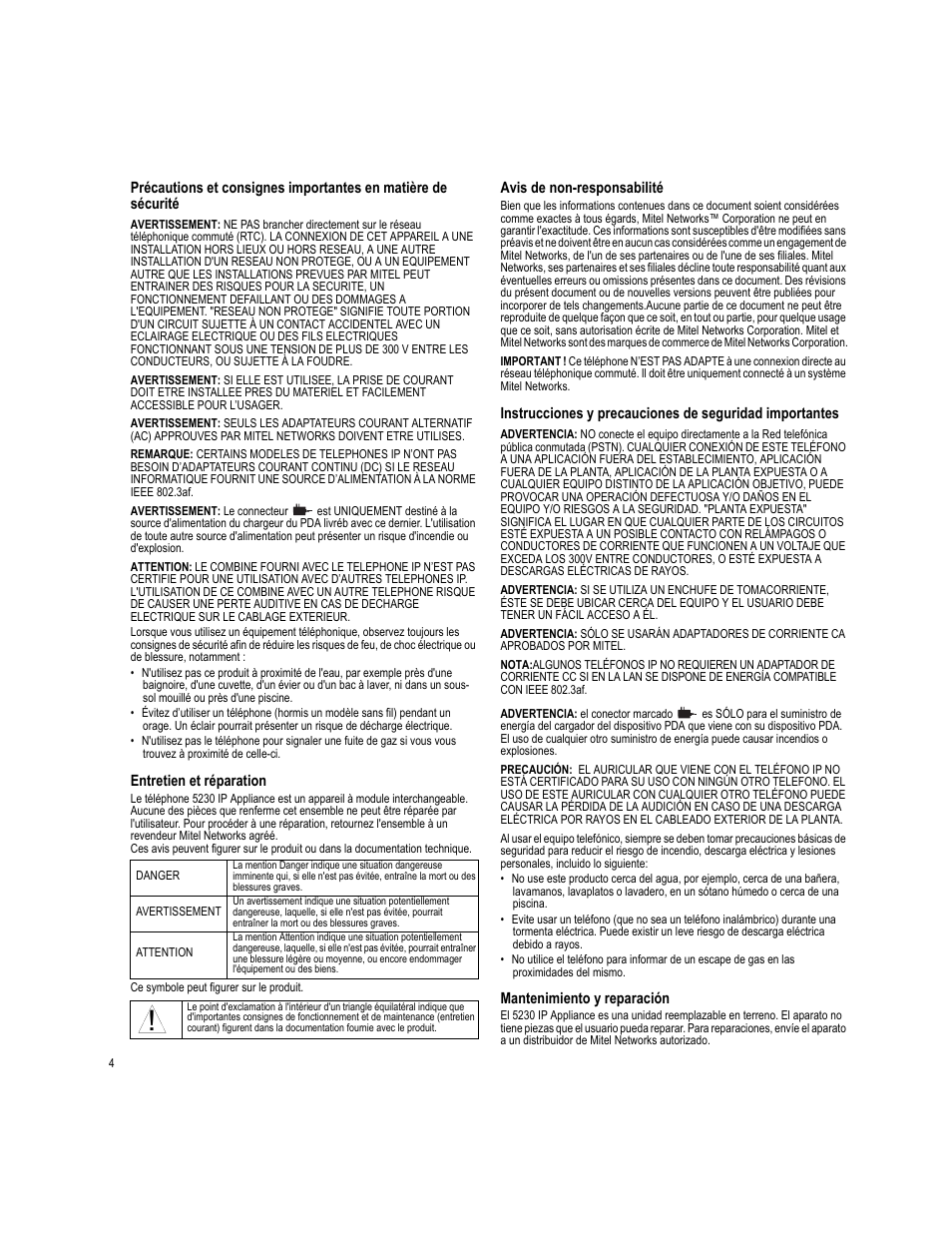 Mitel 5230 User Manual | Page 4 / 8