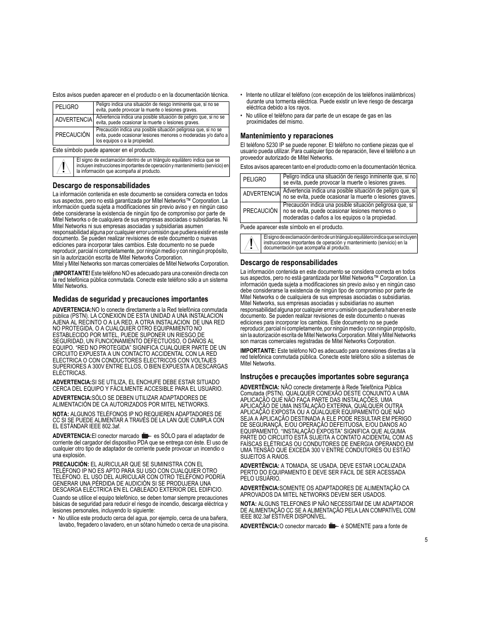 Mitel 5230 User Manual | Page 5 / 8