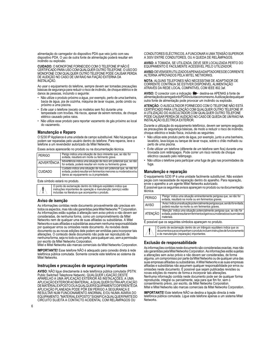 Mitel 5230 User Manual | Page 6 / 8