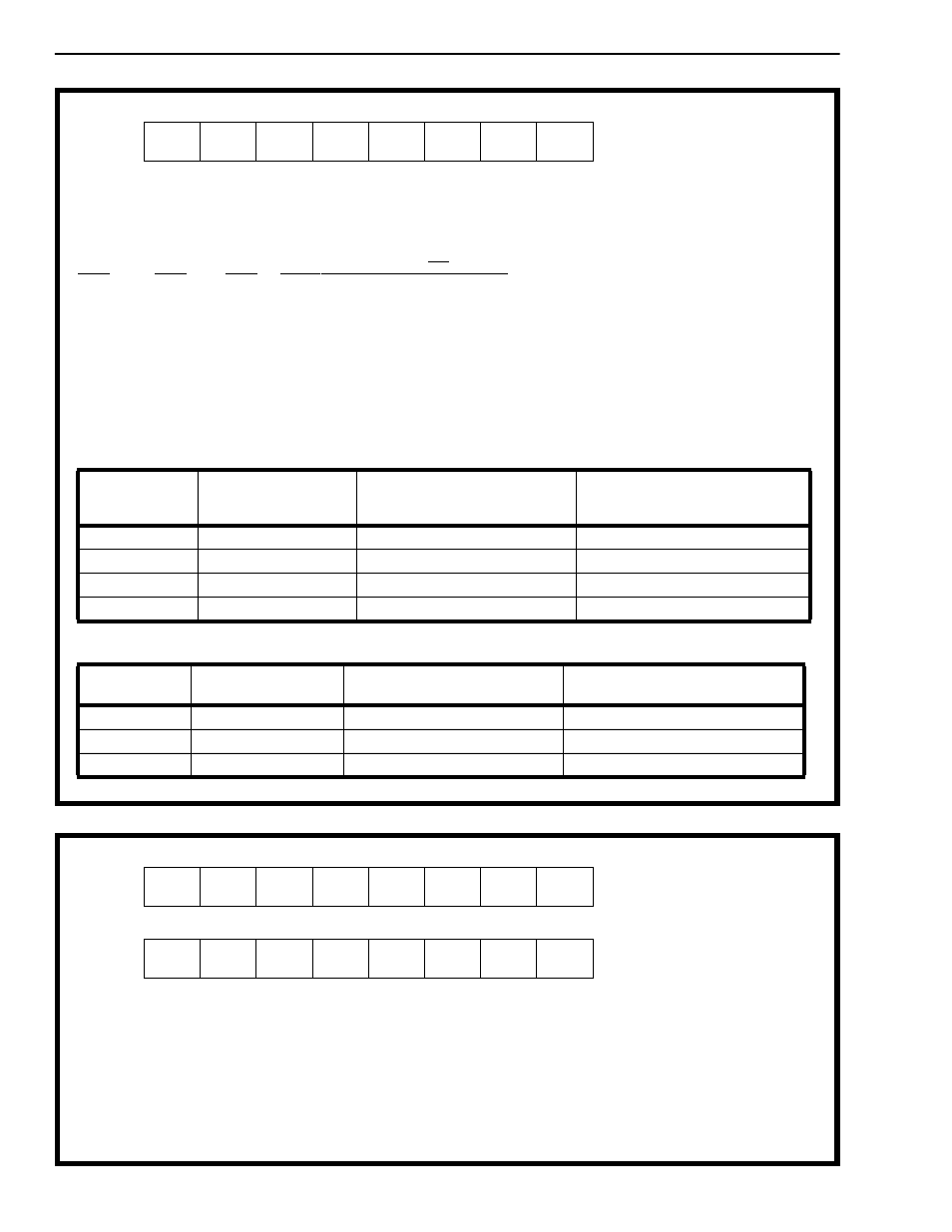 Sel2-0 memory select bits. used by the cpu to sele, Sel2 sel1 sel0 memory selected for rd/wr operation, 0 0 0 receive path connection memory low (rpcm low | 0 0 1 receive path connection memory high (rpcm hi, 0 1 0 receive path data memory (rpdm), 0 1 1 enable memory block-programming feature for, 1 0 0 transmit path connection memory low (tpcm lo, 1 0 1 transmit path connection memory high (tpcm h, 1 1 0 transmit path data memory (tpdm), 1 1 1 enable memory block-programming feature for | Mitel DISTRIBUTED HYPERCHANNEL MT90840 User Manual | Page 28 / 50