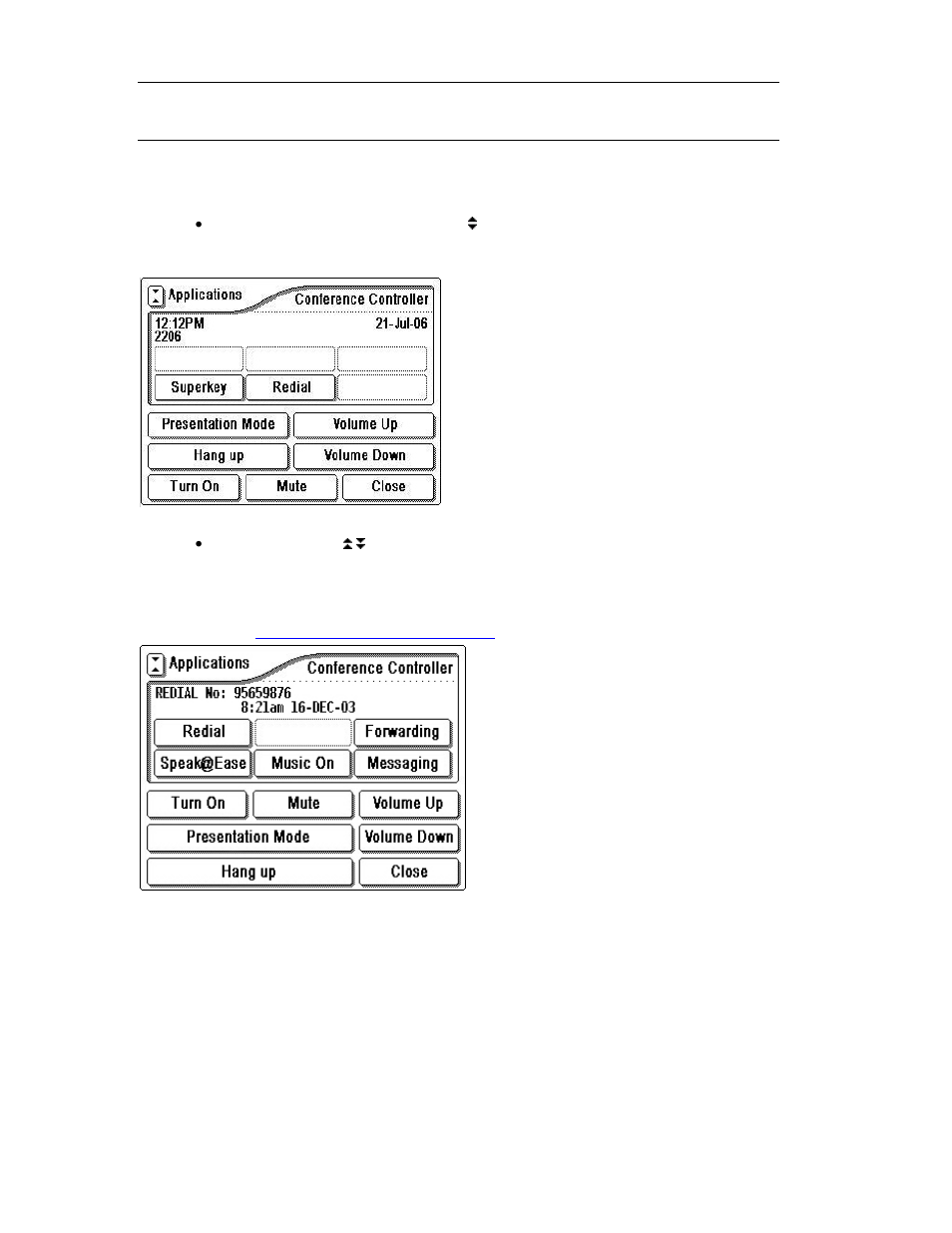 Using the applications shutter | Mitel 5235 User Manual | Page 14 / 44