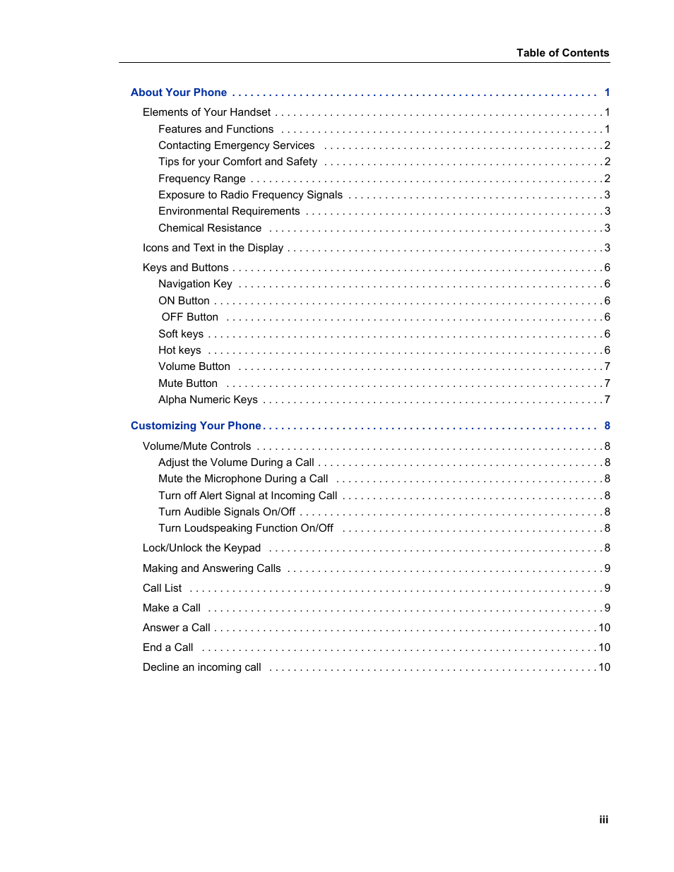 Mitel 5606 User Manual | Page 3 / 50