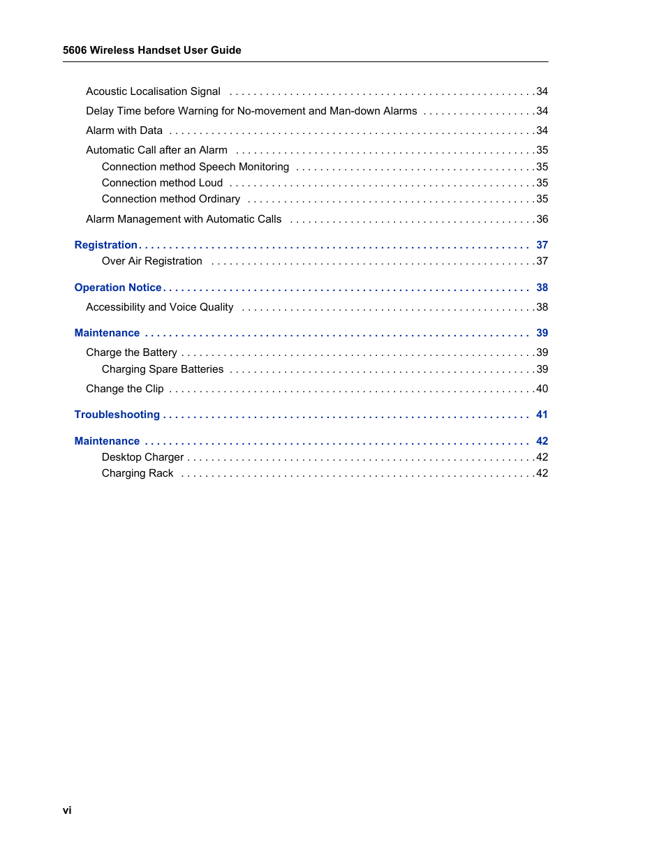 Mitel 5606 User Manual | Page 6 / 50