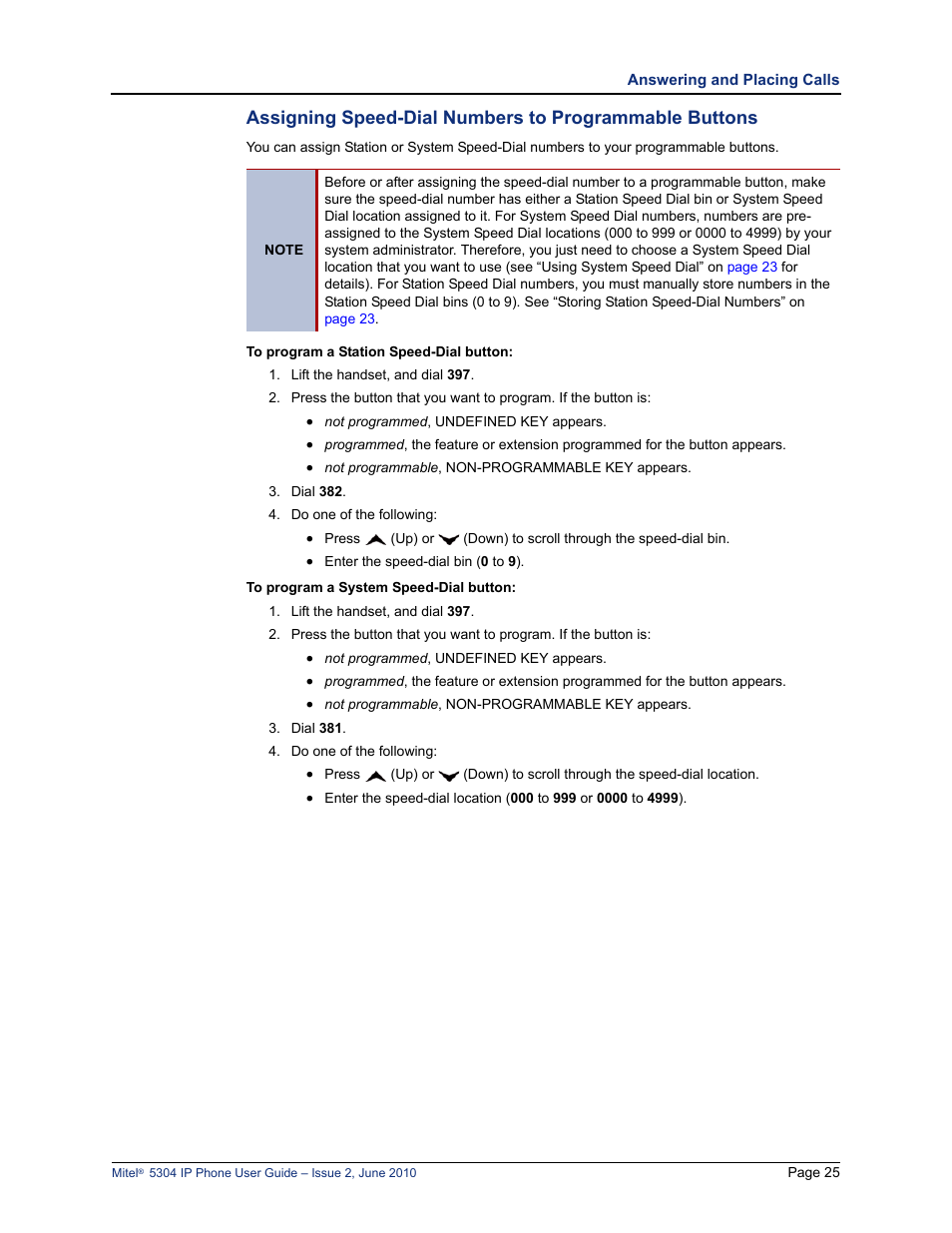 Mitel 5304 User Manual | Page 39 / 84