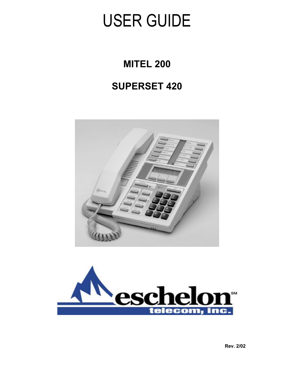 Mitel 200 User Manual | 7 pages