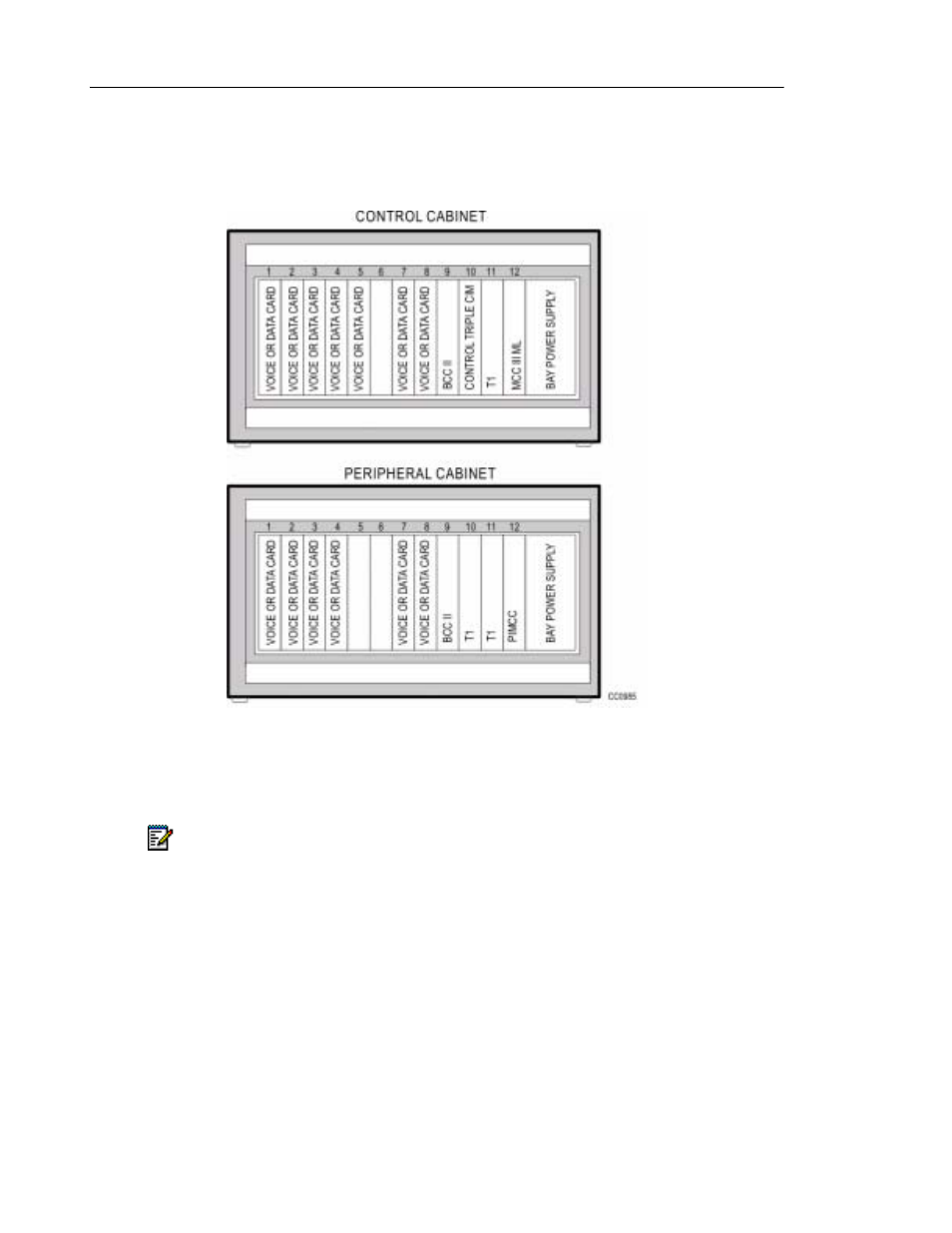 Connecting a peripheral bay | Mitel SX-2000 User Manual | Page 62 / 258